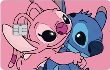  Stitch And Angel Credit Debit Card Sticker Skin  Small Chip Free Shipping 
