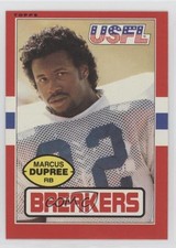 1985 Topps USFL Marcus Dupree #105 0x5h