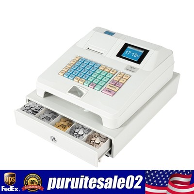 Electronic POS Terminal Cash Register Till Complete System 48 Keys with Drawer