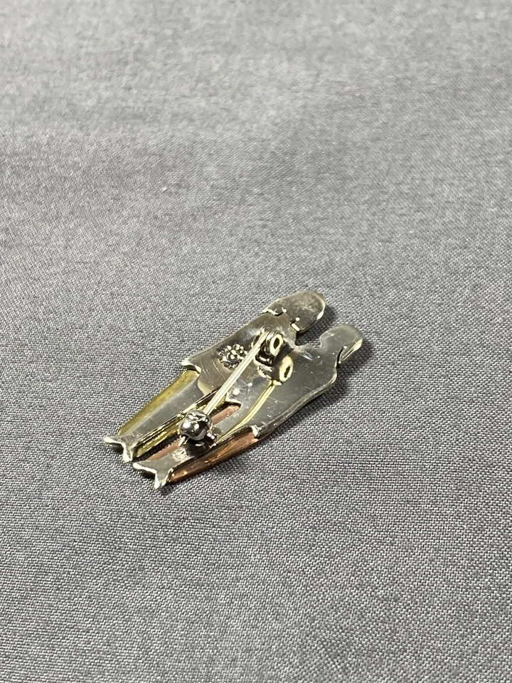 Брошь на булавке FAR FETCHED Sisterhood 2 Sisters медь латунь серебро - Изображение 3 из 4