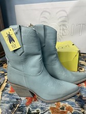 Cowboy Ankle Boots WOFY093FLY Sky Blue UK8 Fly London 
