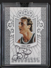 2007 Sport Kings Larry Bird #A-LB Silver Version On Card Autograph Auto