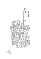 Genuine AUDI VW A1 A3 Cabriolet Spark Plug Connector 05E905199A