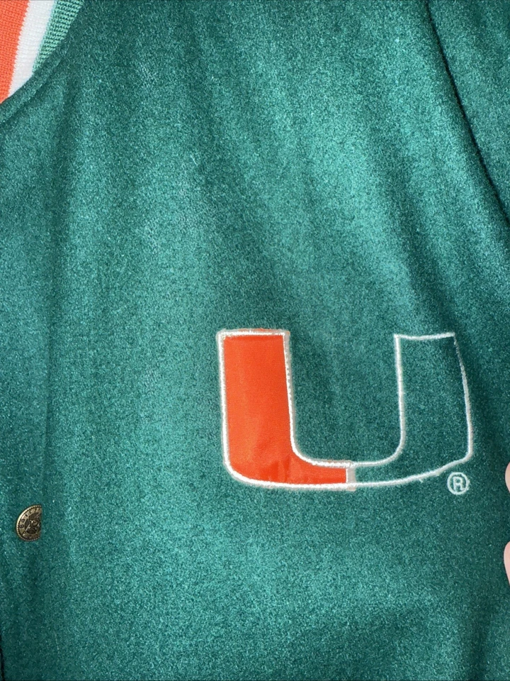 Vintage UMIAMI Varsity jacket Men’s Size XL  Made By Steve and Barry’s - Image 2 of 4