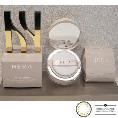 HERA Reflection Skin Glow Cushion Foundation,Cushion(15g)+Refill(15g) /Free Gift