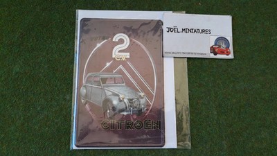 AK (aus Blech oder Metall?) AUTOZEICHNUNG '' IHR CITROËN 2 PS '' + Nive