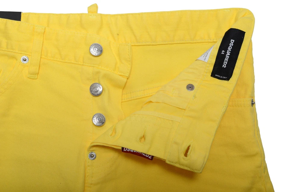 Jeans amarillos Dsquared2 Sexy Twist para hombre US 28 IT 44 Foto 3 de 3