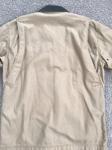 LL BEAN Vintage Herren Feldmantel mit Wolle/Nylon Innenfutter Saddle Tan Canvas Gr. L - Bild 4 von 14