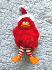 Vintage Russ Red Baby Chick Plush 7    Christmas