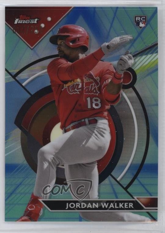 2023 Topps Finest Blue/Aqua Vapor Refractor 32/250 Jordan Walker Rookie RC 0rl8