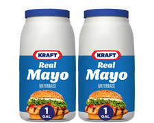 Kraft Real Mayo Mayonnaise 1 Gallon 2 Pack Creamy Smooth Bulk Jars