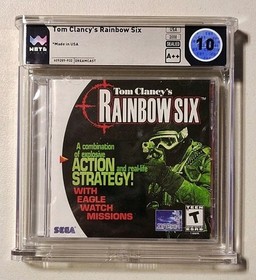 🌀 10 A++ 🌈 Tom Clancy's Rainbow Six 🌀 SEGA Dreamcast Graded WATA