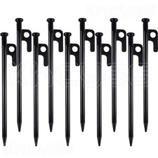 30cm Long Heavy Duty Gazebo Tent Pegs Commercial Grade Steel Marquee Stakes UK