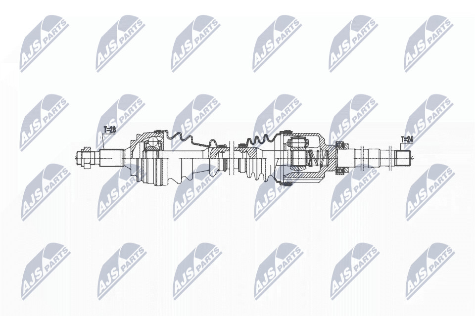 N.T.Y. NPW-CT-143.NTY Drive Shaft for CITROËN