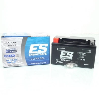 Batterie SLA Energysafe pour Moto Hyosung 125 Xrx 2000 à 2005 YTX7A / 12V 7Ah - Photo 1/2