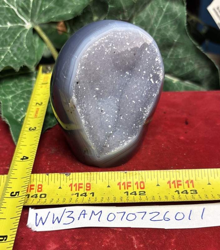 Druse Agate Cut Base 260.37 Grams