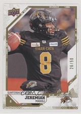 2019 Upper Deck CFL Gold 26/50 Jeremiah Masoli #179 0b5