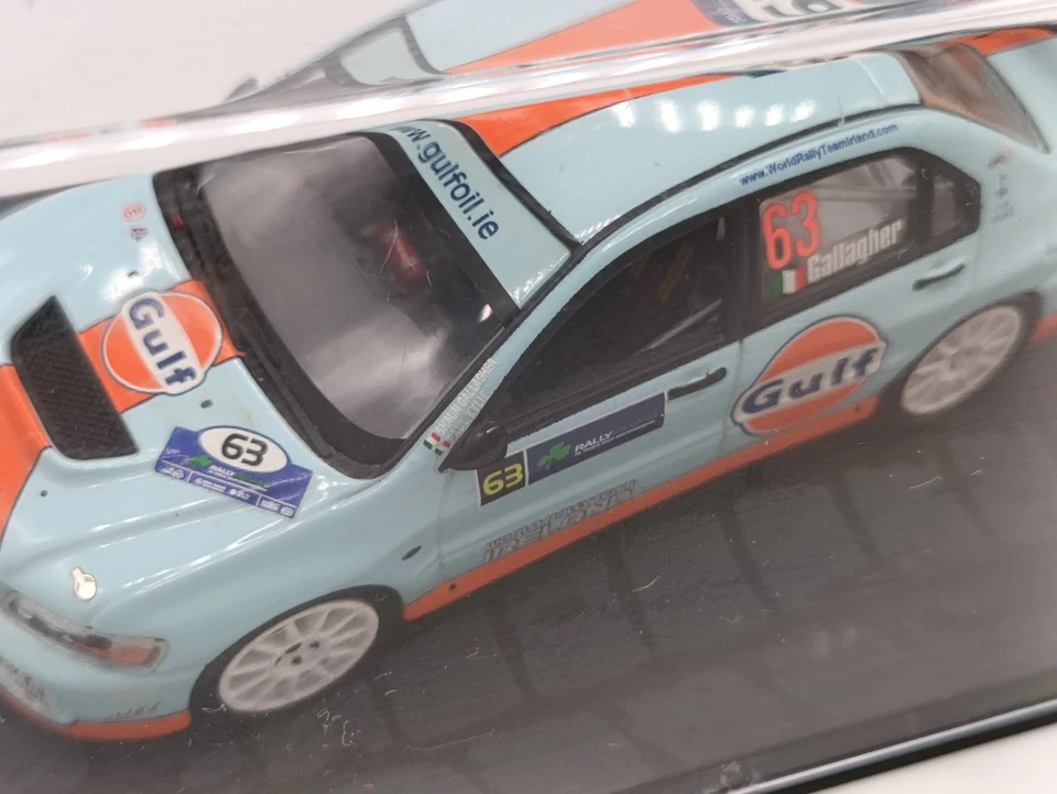Mitsubishi Lancer Evo Gulf Rally Ireland #63 Gallagher 1/43 Ixo Models Altaya § - Immagine 2 di 4