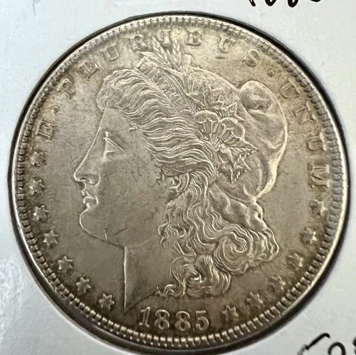 1885 Morgan Silver Dollar $1 - Philadelphia Mint UNC Toned