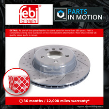 Image of 2x Brake Discs Pair Vented fits BMW Rear 345mm Set 34206797600 Febi Quality New