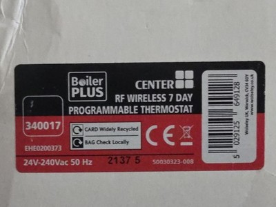 Center RF kabelloses 7 Tage 5/2 Tage programmierbares Raumthermostat weiß neu offene Verpackung
