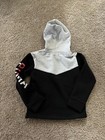 New girls size 6 puma hooded pullover sweatshirt Gry/blk/pink *see description — photo 2