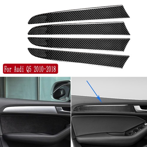Carbon Fiber Interior Door Panel Decorative Trim For Audi Q5 201018