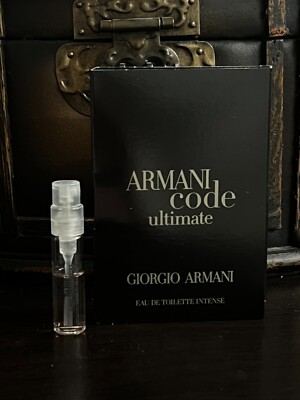 ARMANI CODE INTENSE by GIORGIO ARMANI  1.5ml / .05fl oz Carded SAMPLE SPRAY VIAL