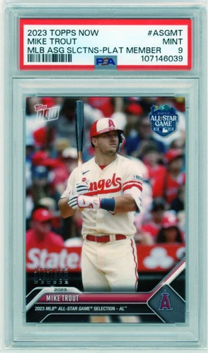 2023 MIKE TROUT Topps Now    All Star Game #ASG-MT  Platinum Member