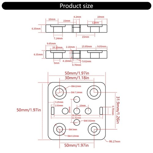 Compactly V-Openbuild Wheel V Gantry PlateFor Home 3D Printers Accessory - Afbeelding 8 van 8