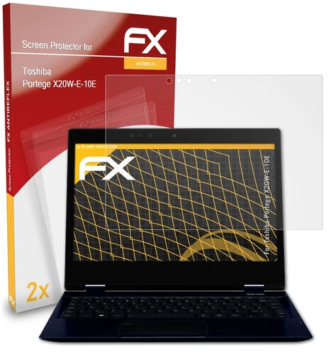 atFoliX 2x Screen Protection Film for Toshiba Portege X20W-E-10E matt&shockproof