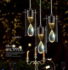 LED Crystal Chandelier Dining Room Lighting Hallway Island Ceiling Lamp Pendants