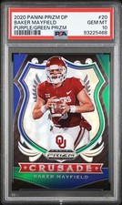Baker Mayfield #20 (2020 Panini Prizm Draft Picks) PSA 10 | Purple/Green Prizm