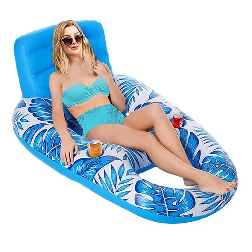 Inflatable Pool Floating Row Portable Float Bed Seat Adults for Beach Pool/Party - Picture 10 of 23