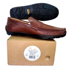 Samuel Hubbard Free Spirit Men's 11 Wide Shoes Brown Leather Loafer M2111-601