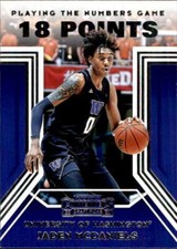 2020-21 Contenders Draft Picks Playing the Numbers Game #16 Jaden McDaniels