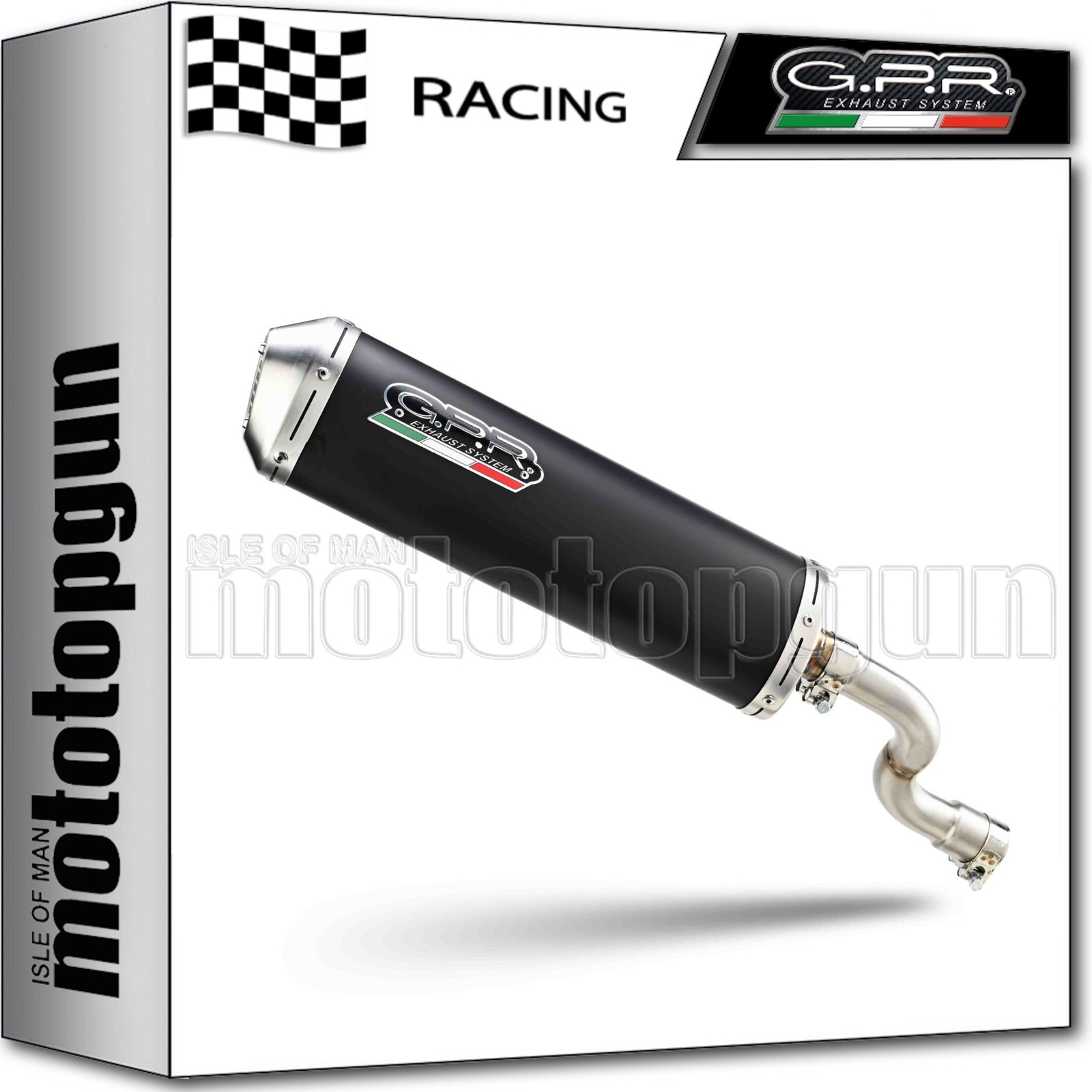 full system exhaust racing black gpr for piaggio vespa gts 250 ie 2007 07