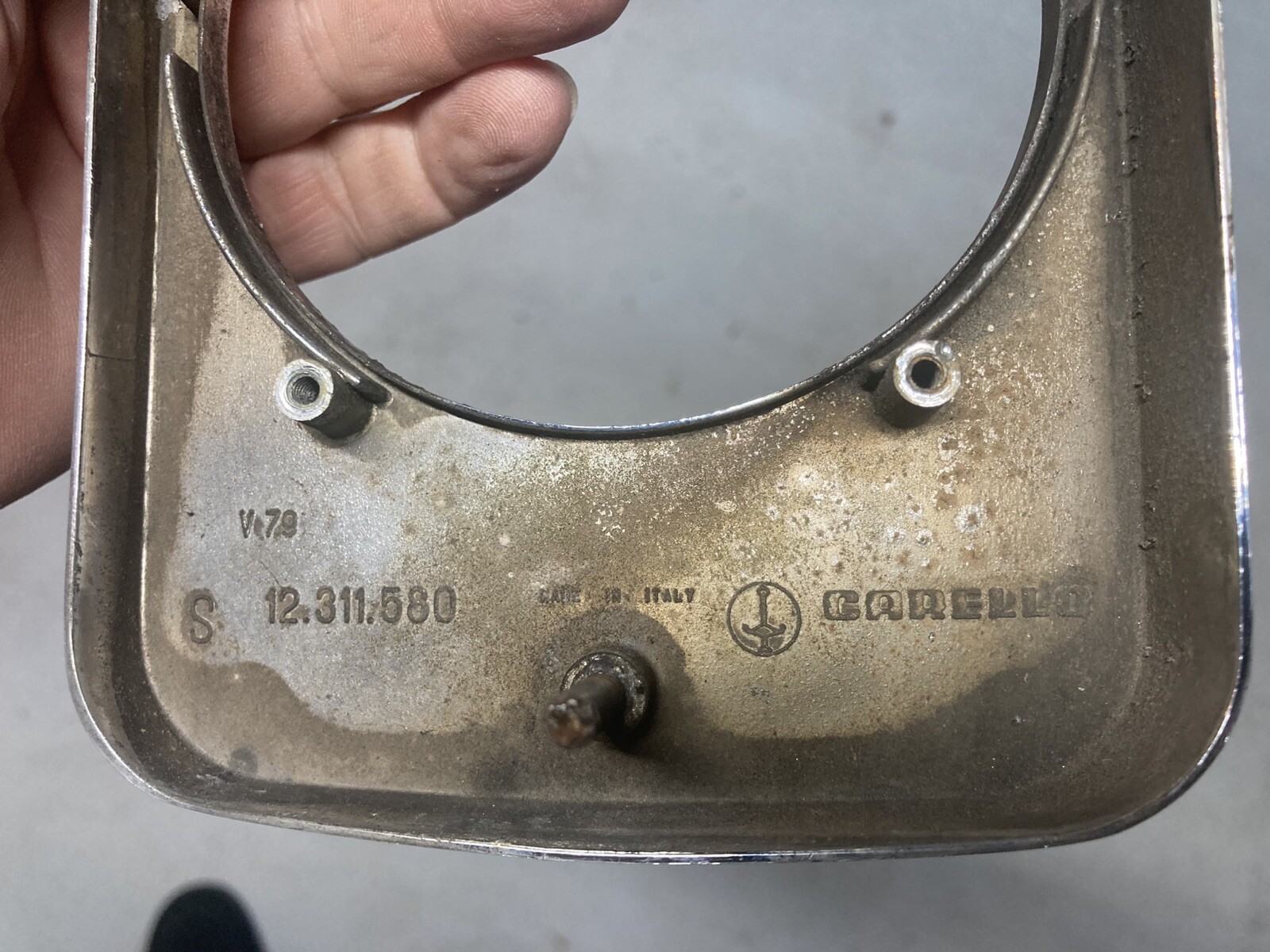 Ferrari 365GT 2+2 tail light bezel set ORIGINAL - left and right side 365 GT