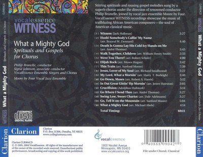 WHAT A MIGHTY GOD: SPIRITUALS AND GOSPELS FOR CHRISTMAS NEW CD