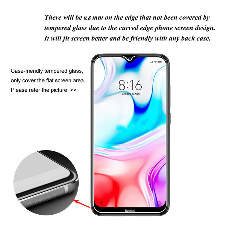 Pack de 3 protectores de pantalla de cristal templado para Xiaomi Redmi Note 10 Pro 10S 9S 9 8 7 Foto 4 de 4