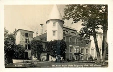 1955 Quebec Canada Manor House Seigniory Club occupation RPPC Postcard 25-5735