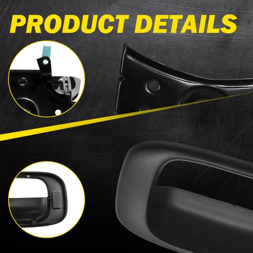 Chrome Black Tailgate Handle With Bezel Set For 99-07 Silverado Sierra GM1915105 - Picture 6 of 10