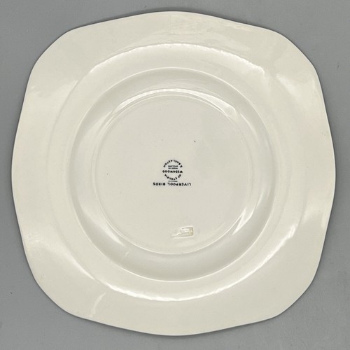 VTG WEDGWOOD Liverpool Birds BLACK TRANSFERWARE Dessert Salad Plate CHELSEA 2of2 - Picture 11 of 11