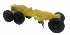Vintage Hubley Kiddie Toy Plastic Road Scraper Yellow Made In USA