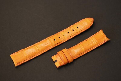 Chopard Armband - Krokodil Orange - 15mm x 14mm