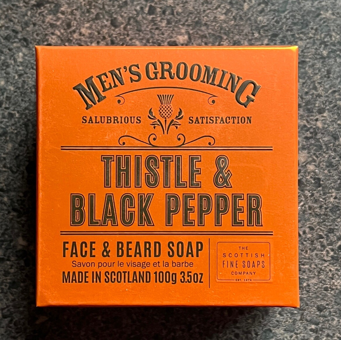 The Scottish Fine Soaps Co THISTLE & BLACK PEPPER Face & Beard Soap 3