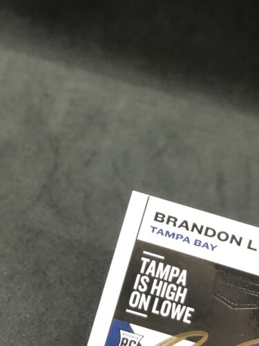 2019 Chronicles Brandon Lowe /10 ON CARD AUTO GOLD INK Recollection RC #39 ๐ - Picture 3 of 12