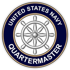 U.S. Navy Quartermaster Bumper Sticker Military Vinyl Soldier Decal 5"