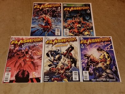 FLASHPOINT #1-5 ANDY KUBERT THOMAS WAYNE NEW 52 DC COMICS 2011 SET (5)