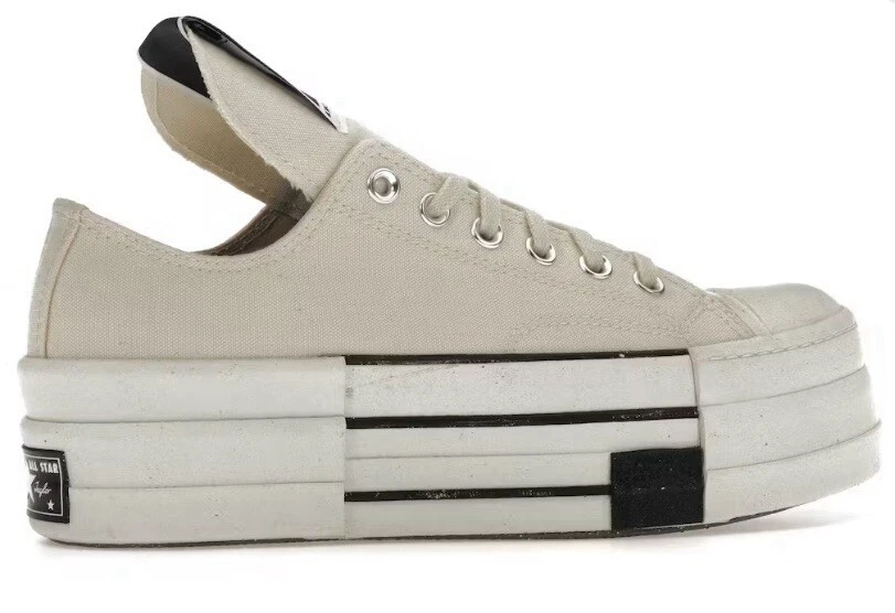 Rick Owens x Converse DRKSHDW DBL DRKSTAR Chuck 70 Low Natural